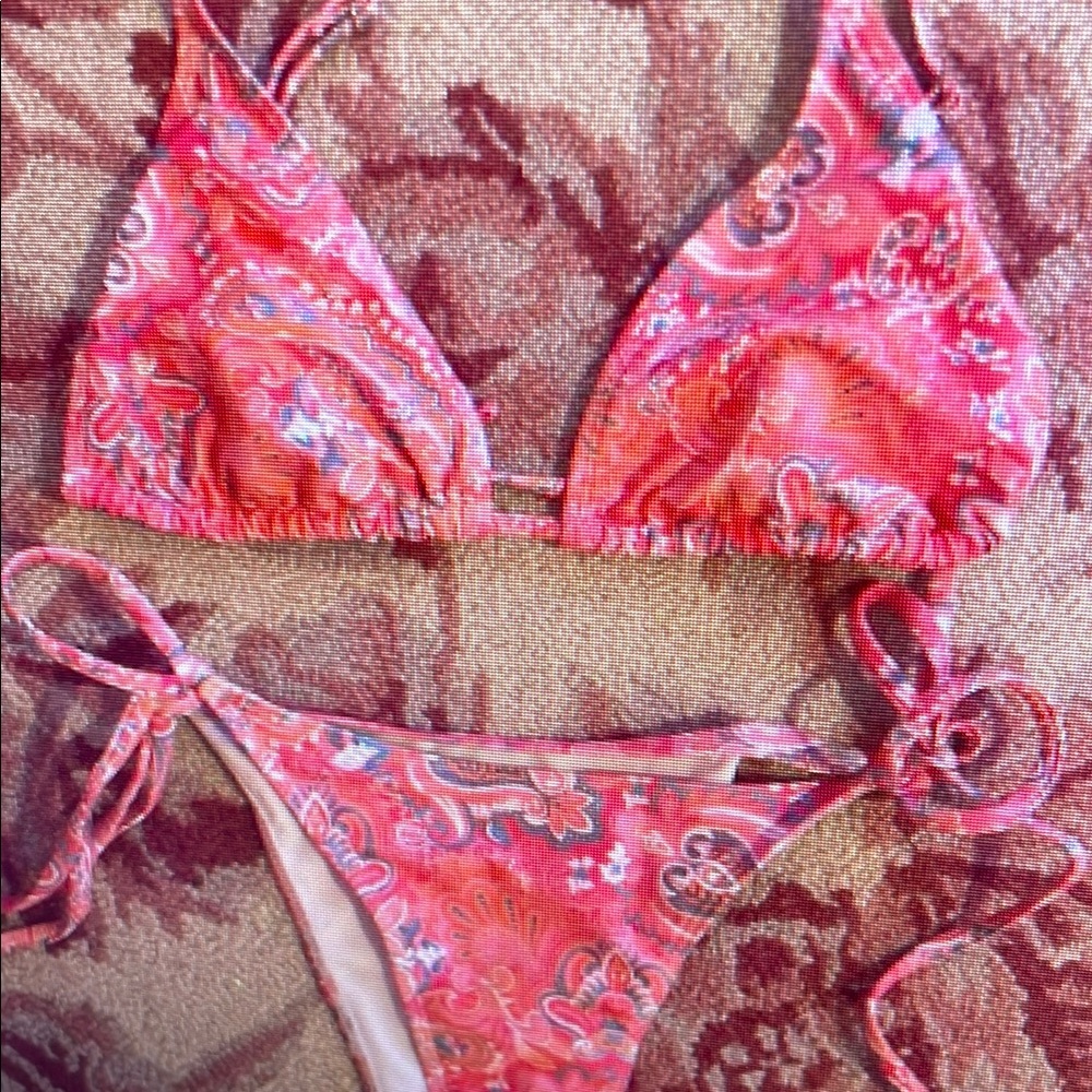 Paisley Pink Bikini Set